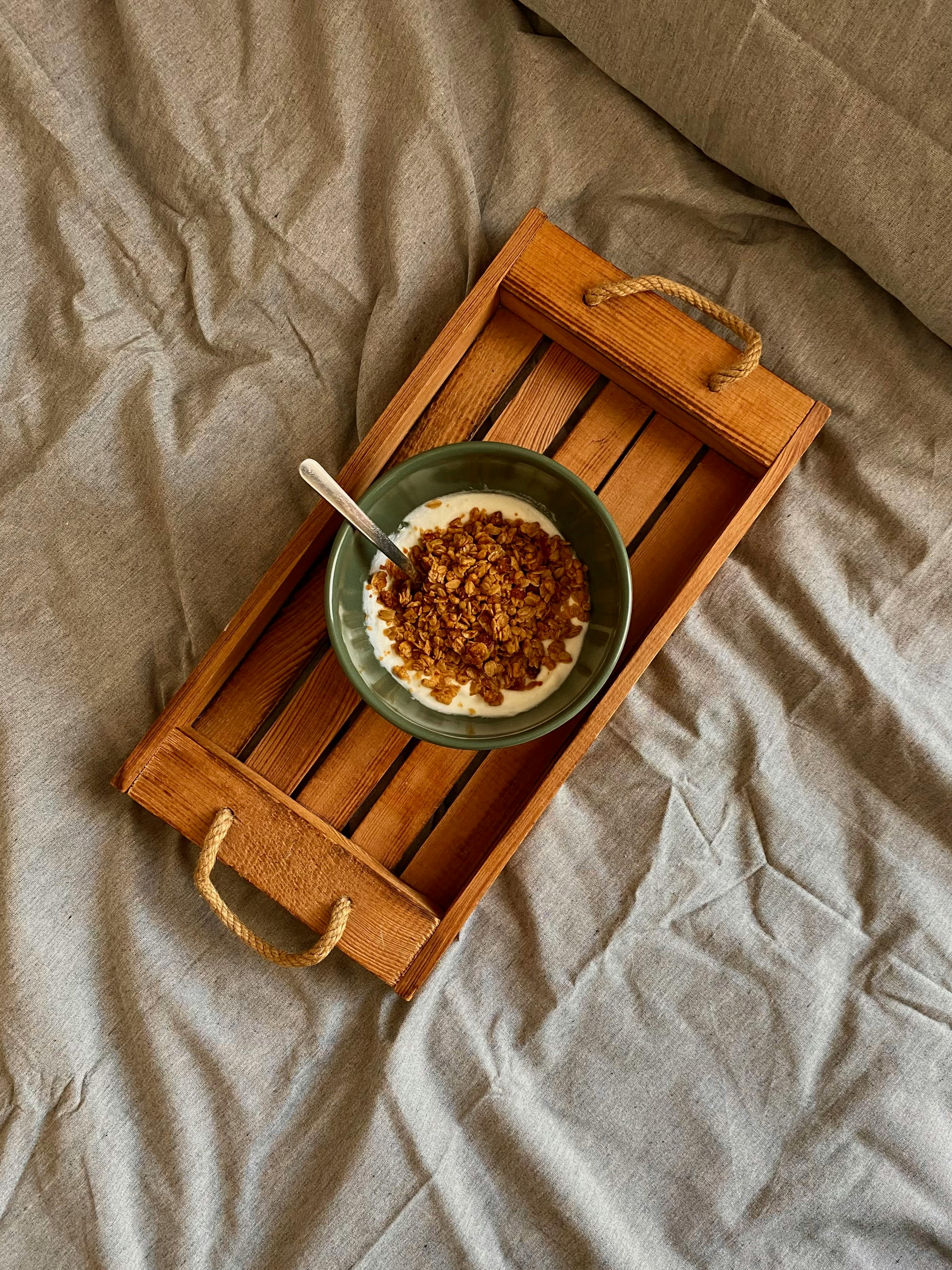 Wooden Slatted Tray - Image 1